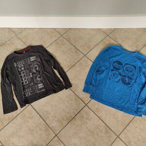 Lot 9f boy's size 8 long sleeve tees